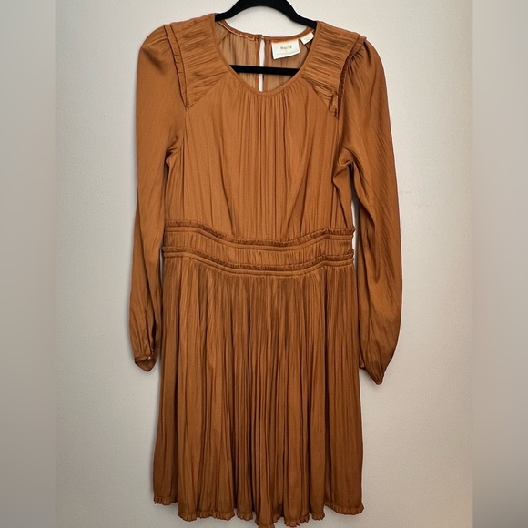 Maeve Gold Ling sleeve Dress‎ Small - Picture 5 of 8